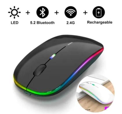 Imagem de Mouse sem Fio USB Bluetooth Dual Band Recarregável MS-S350L