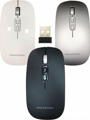 Imagem de Mouse Sem Fio Wireless Bateria Recarregável Ultra Silencioso Ergonômico