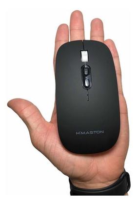 Imagem de Mouse Sem Fio Wireless Bateria Recarregável Ultra Silencioso Ergonômico