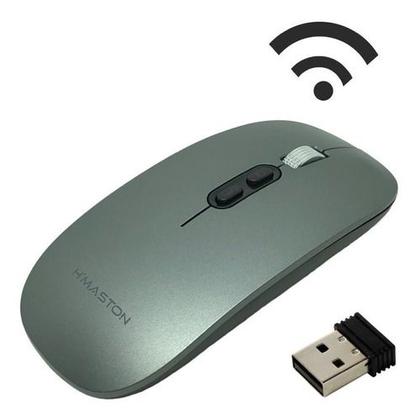 Imagem de Mouse Sem Fio Wireless Bateria Recarregável Ultra Silencioso Ergonômico