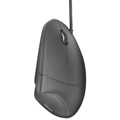 Imagem de Mouse Trust Vertical Ergonômico Verto, LED Azul, 6 Botões - 22885