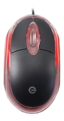 Imagem de Mouse USB Exbom c Mouse Pad Preto