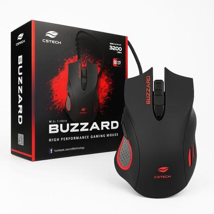 Imagem de Mouse Usb Gamer 3200 Dpi Buzzard C3tech Mg110bk