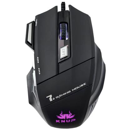 Imagem de Mouse USB Gamer Preto Knup KP-V4 LED