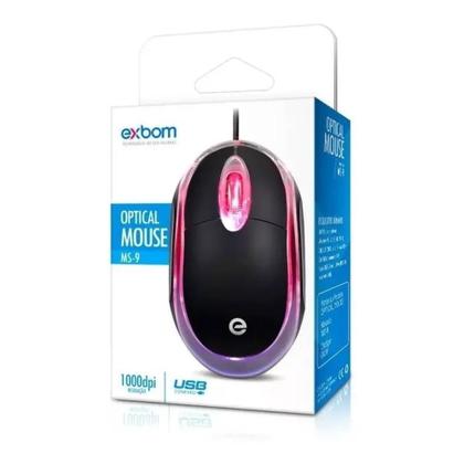 Imagem de Mouse Usb, Óptico Com Led Exbom, Ms-9