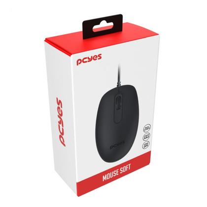 Imagem de Mouse usb soft 1200dpi silent click - cabo 2 metros - mssc01