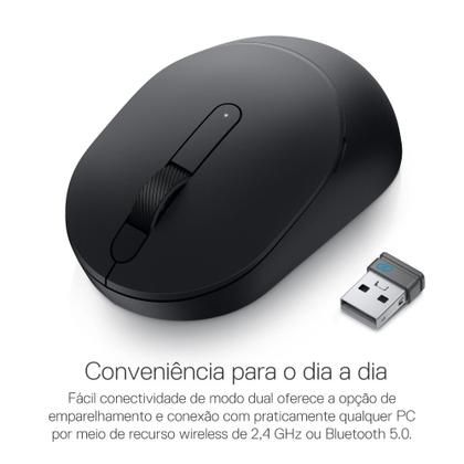 Imagem de Mouse Wireless Sem Fio E Bluetooth Dell Ms3320w