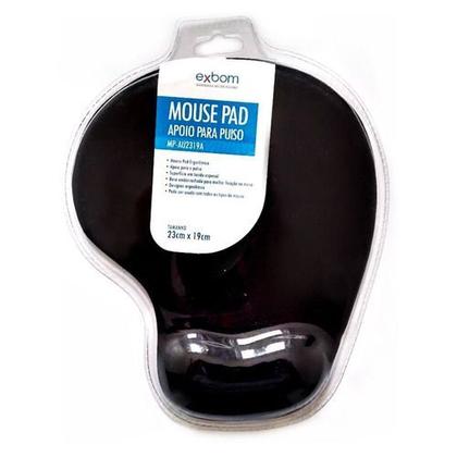 Imagem de Mousepad C/ Apoio De Pulso E Base De Silicone Mpa Exbom