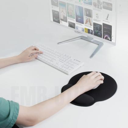 Imagem de Mousepad com Descanso Apoio de Pulso Ergonômico Confortável para Mouse Almofadinha Antiderrapante