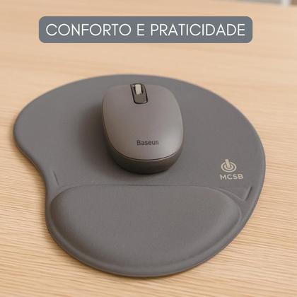 Imagem de Mousepad Ergonomico Com Apoio Descanso De Punho Conforto Nfe