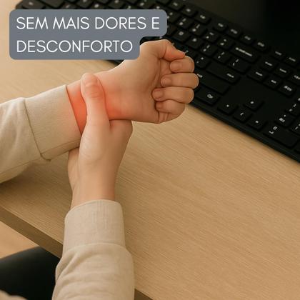 Imagem de Mousepad Ergonomico Com Apoio Descanso De Punho Conforto Nfe