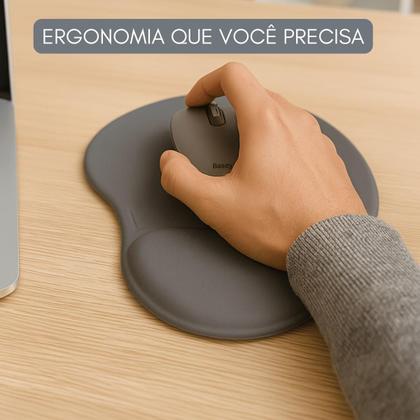 Imagem de Mousepad Ergonomico Com Apoio Descanso De Punho Conforto Nfe