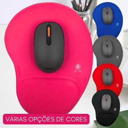 Imagem de Mousepad Ergonomico Com Apoio Descanso De Punho Conforto Nfe