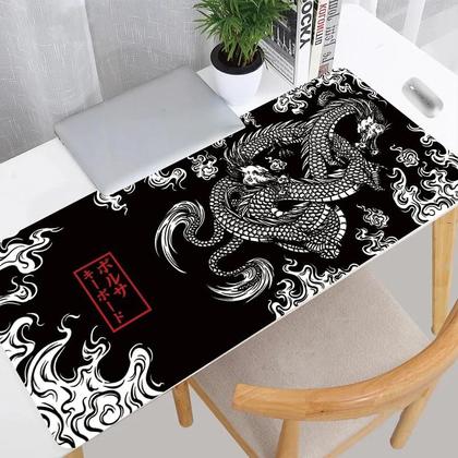 Imagem de Mousepad Gamer Antiderrapante XL/XXL - Design de Dragão Japonês - HD