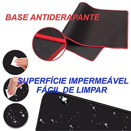 Imagem de Mousepad Gamer Borda Costurada Grande 70 X 35 Speed Edition