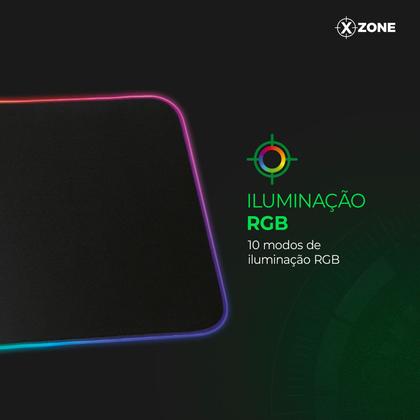 Imagem de Mousepad Gamer com Led Xzone Preto GMP-01