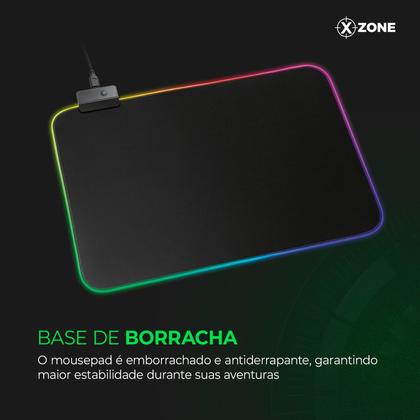 Imagem de Mousepad Gamer com Led Xzone Preto GMP-01