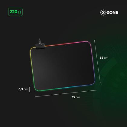 Imagem de Mousepad Gamer com Led Xzone Preto GMP-01
