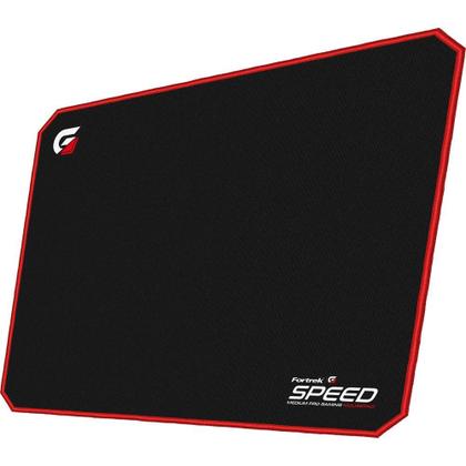 Imagem de Mousepad Gamer Fortrek Speed MPG101, Médio (320X240mm), Preto/Vermelho - 72692 