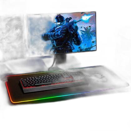 Imagem de Mousepad Gamer Grande 80X30Cm Rgb 7 Cores