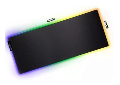 Imagem de Mousepad Gamer Grande Com Led RGB 7 cores 80x30cm - Exbom