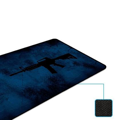 Imagem de Mousepad Gamer Rise Mode Speed, M4A1, Estendido (900x300mm), Azul - RG-MP-06-M4A