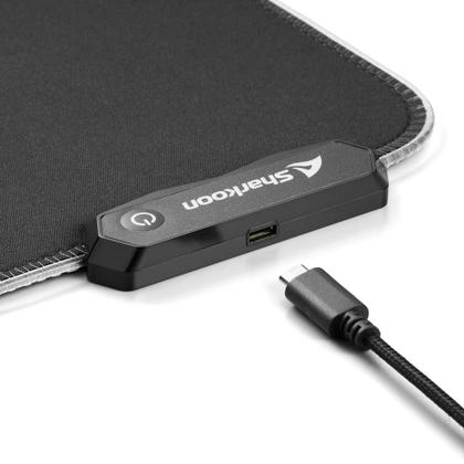 Imagem de Mousepad Gamer Sharkoon 1337 Gaming Mat V2 800, RGB, Speed, Estendido (800x300mm)