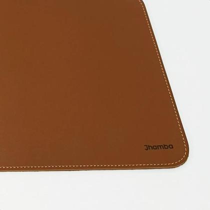 Imagem de Mousepad Grande De material sintético Ecológico 68x30cm Deskpad Caramelo Liso