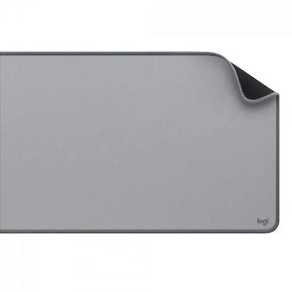 Imagem de Mousepad Logitech Desk Mat Studio Series, Grande 300x700mm, Antiderrapante, Design Resistente a Respingos, Cinza