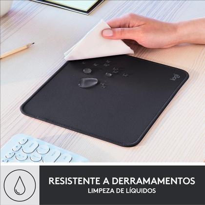 Imagem de Mousepad Studio Series Logitech Portátil, 200x300mm, Antiderrapante, Resistente a Derramamentos, Grafite - 956-000035