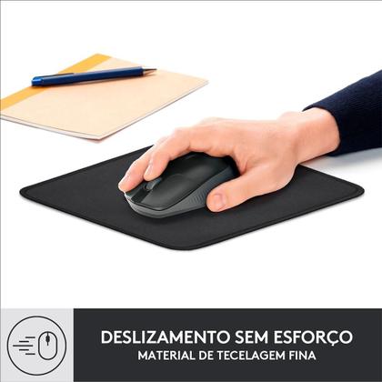 Imagem de Mousepad Studio Series Logitech Portátil, 200x300mm, Antiderrapante, Resistente a Derramamentos, Grafite - 956-000035