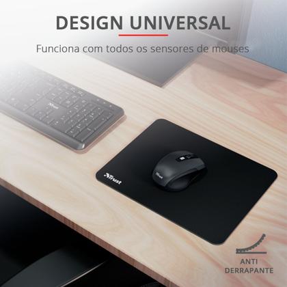 Imagem de Mousepad Trust M, Médio (250x210mm), Preto - 24193