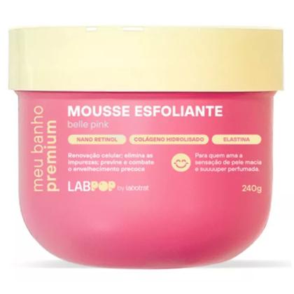 Imagem de Mousse Esfoliante Banho Premium 240g Belle Pink Labpop