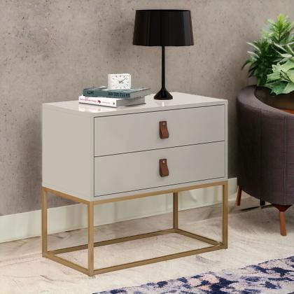 Imagem de  Móveis De Quarto 2 Mesas De Cabeceira Unic OffWhite
