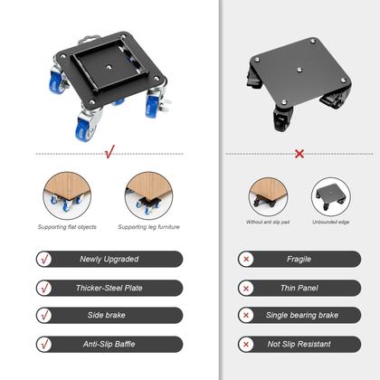 Imagem de Móveis Dolly GUOXIAOYIMO Heavy Duty 1500 kg de carga com defletor