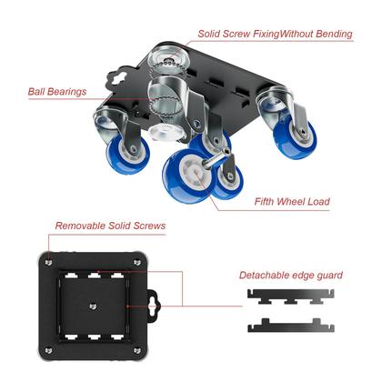 Imagem de Móveis Dolly GUOXIAOYIMO Heavy Duty 1500 kg de carga com defletor