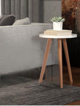 Imagem de Móvel de Apoio Lateral a Sofá e Cama Mesa de Canto Moderna