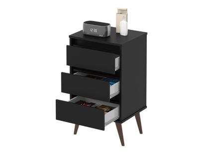 Imagem de Movel Multitarefa Apoio Mesa Mesinha Para Cabeceira Casal Solteiro Wood EJ Cores