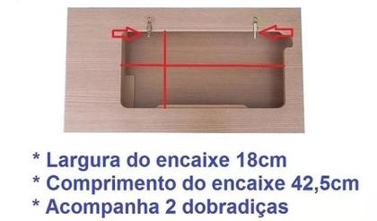Imagem de Móvel para máquina de costura doméstica com 2 gavetas-CAFÉ