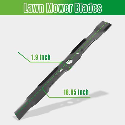 Imagem de Mower Blades Earthtec 996516001 para trator de gramado Ryobi (2 unidades)