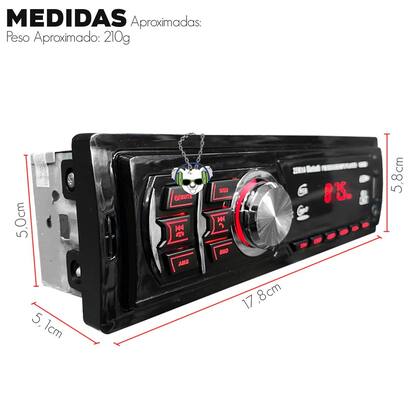 Imagem de Mp3 Player Som Carro Automotivo Bluetooth Pendrive Sd Rádio