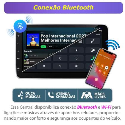 Imagem de MP5 Automotivo Universal Central Multimidia Android Auto Carplay Tela 10 Poleg Flutuante