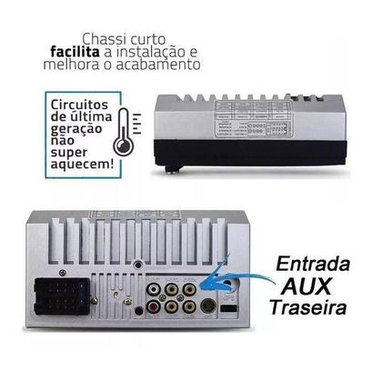 Imagem de Mp5 Central Multimidia Moldura 2 Din Cobalt Lt Ltz + Camera