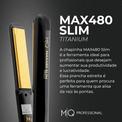 Imagem de Mq professional - prancha max 480 slim titanium black