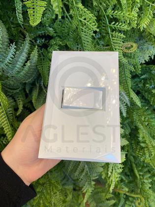 Imagem de Mt - Cj Interruptor Simples Horizontal Mon. 4X2 Doha Branco