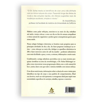Imagem de Mude Seus Horários, Mude Sua Vida, Como Usar O Relógio Biológico Para Perder Peso, Reduzir Estresse, Dormir Melhor E Ter Mais Saúde E Energia - Livro