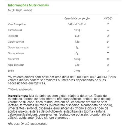 Imagem de Muffin BELIVE Coco com Chocolate 10x40g