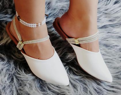 Imagem de Mule com Tira de Strass o Bico Fino