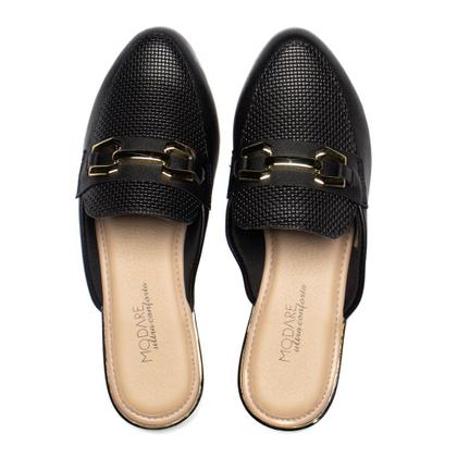 Imagem de Mule Feminino Modare Napa Tressê e Textura Preto