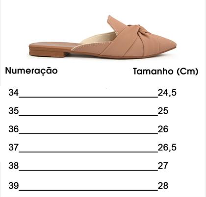 Imagem de Mule Feminino Sapatilha Sapato Mocassim Muller Bico Fino Entrelaçado Nude